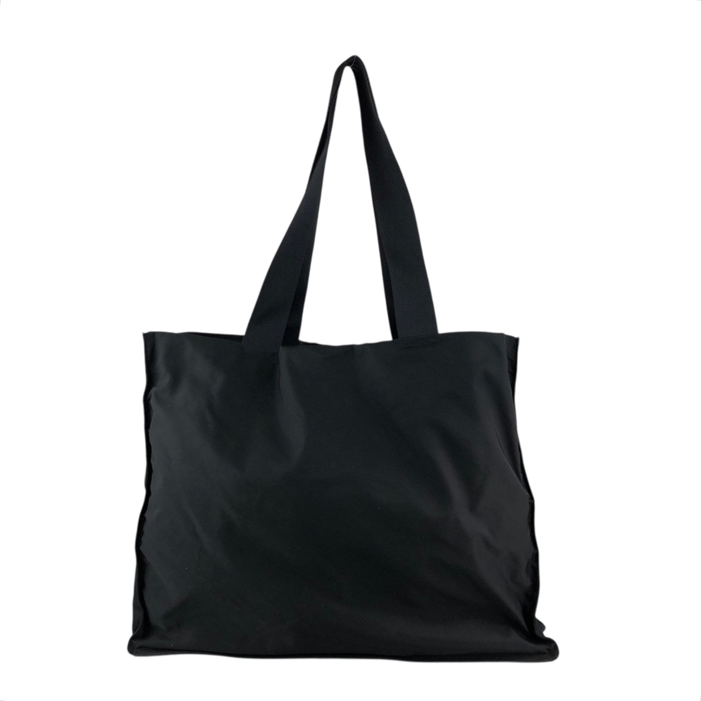 PRADA Tessuto Triangle Logo Totebag Black Vintage fzec6b