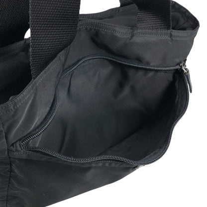 PRADA Tessuto Triangle Logo Totebag Black Vintage 4gi7mv