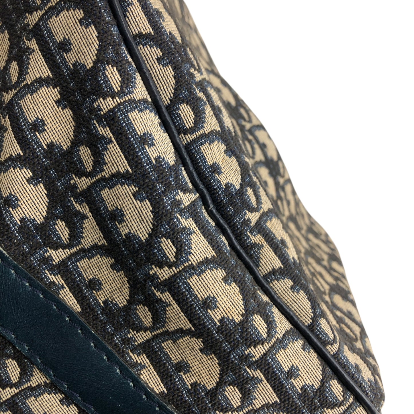 Christian Dior Trotter Handbag Boston bag Navy Vintage fw6xn6