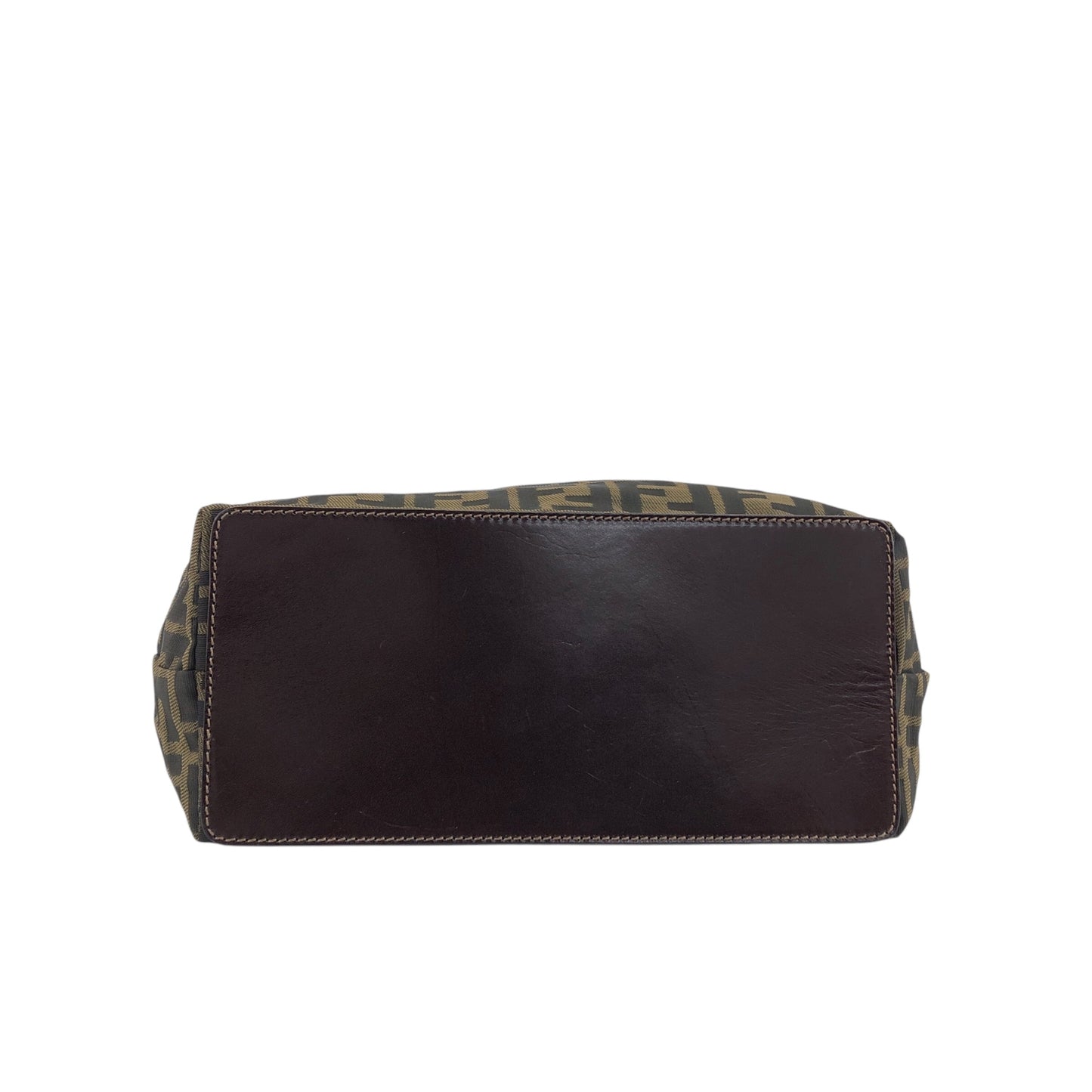 FENDI Zucca Handbag Totebag Brown Vintage fjksnk