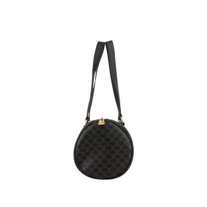 CELINE Macadam Blason Handbag Totebag Black Vintage etm2ud