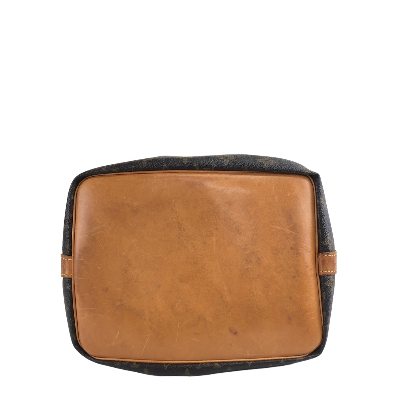 LOUIS VUITTON Monogram M42226 Drawstring Handbag Shoulder bag Brown Vintage f2gek2