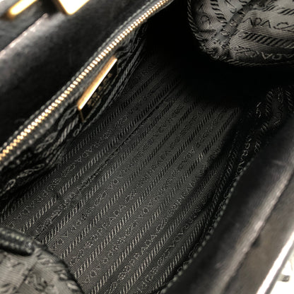 PRADA Handbag Boston bag Black Vintage ruijbf