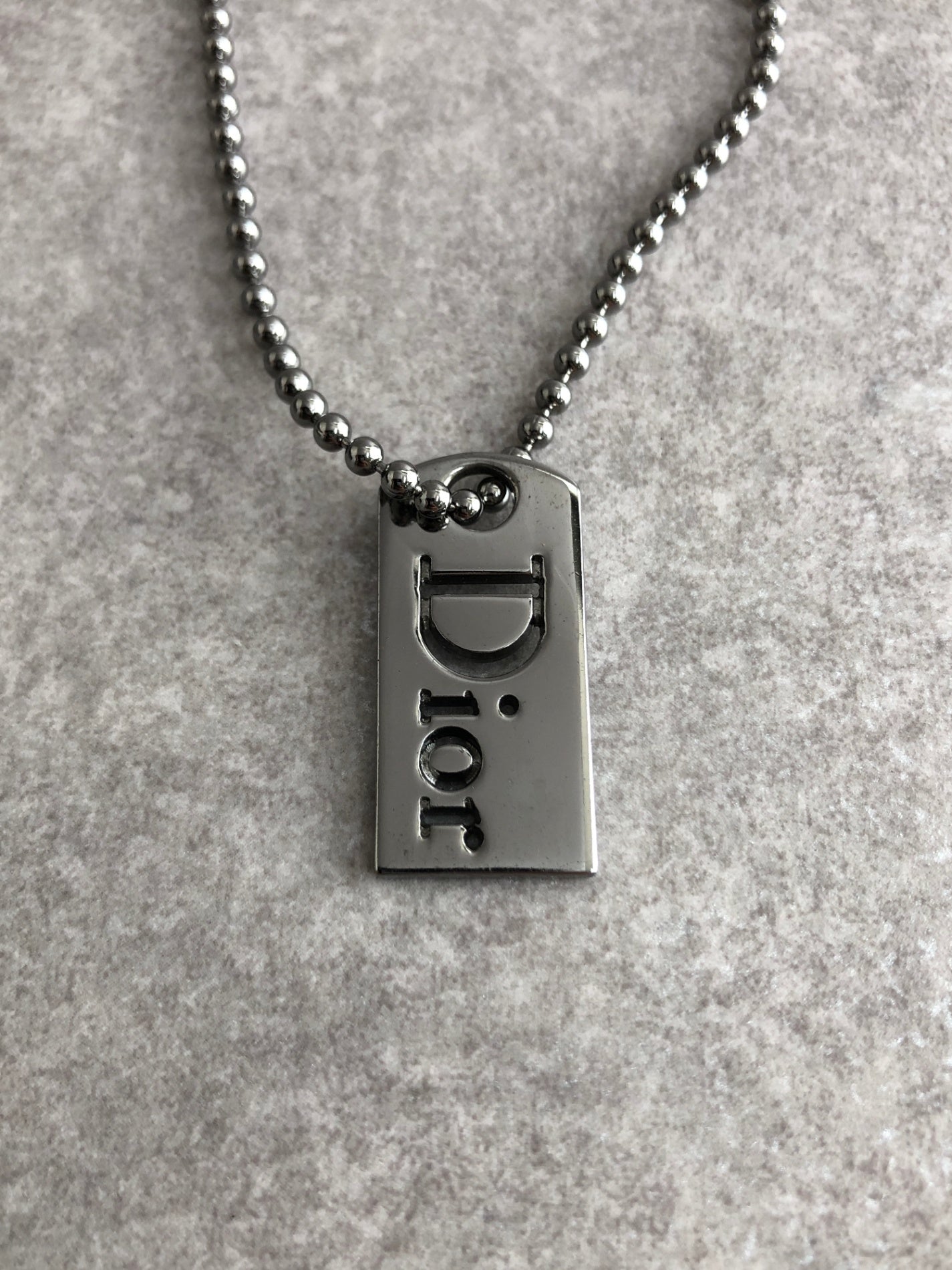 Christian Dior Logo Motif Bracelet Silver Vintage xrmcpn