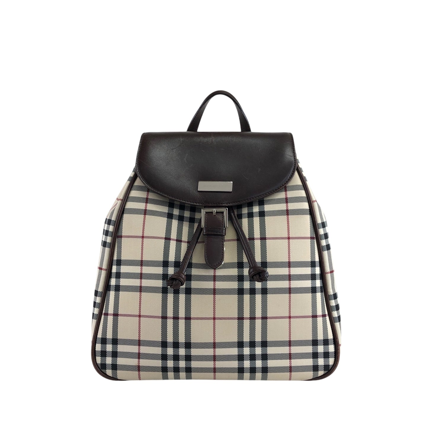 BURBERRY Nova Check Backpack Beige Vintage anxvnm