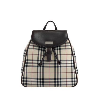 BURBERRY Nova Check Backpack Beige Vintage anxvnm