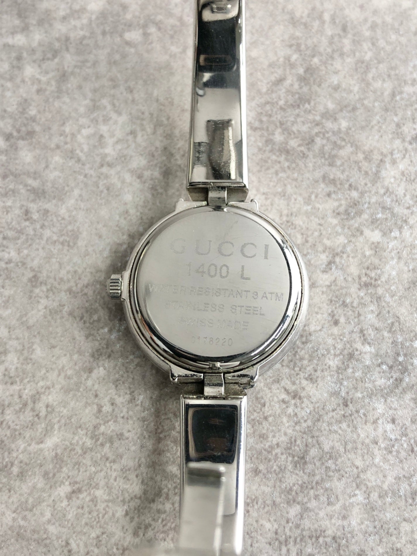 GUCCI Watch Silver 1400ＬVintage 2ky8ci