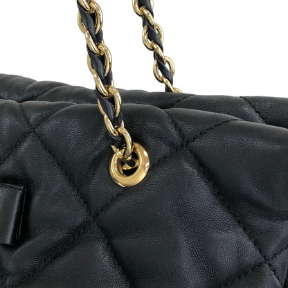 Salvatore Ferragamo Vala Ribbon Chain Shoulder bag Black Vintage ujjjt4