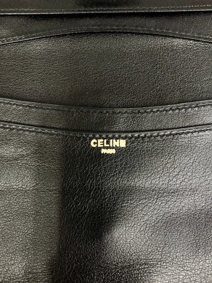 CELINE Blason Long Wallet Black Vintage 4g2ket
