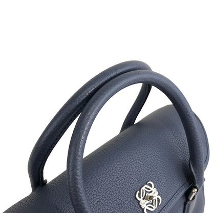 LOEWE Anagram Leather Two-way Small Boston bag Shoulder bag Navy Vintage nwunu6