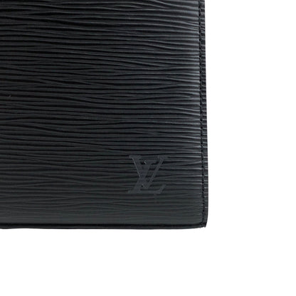 LOUIS VUITTON Epi Turn Lock Handbag Black Vintage 25r47v