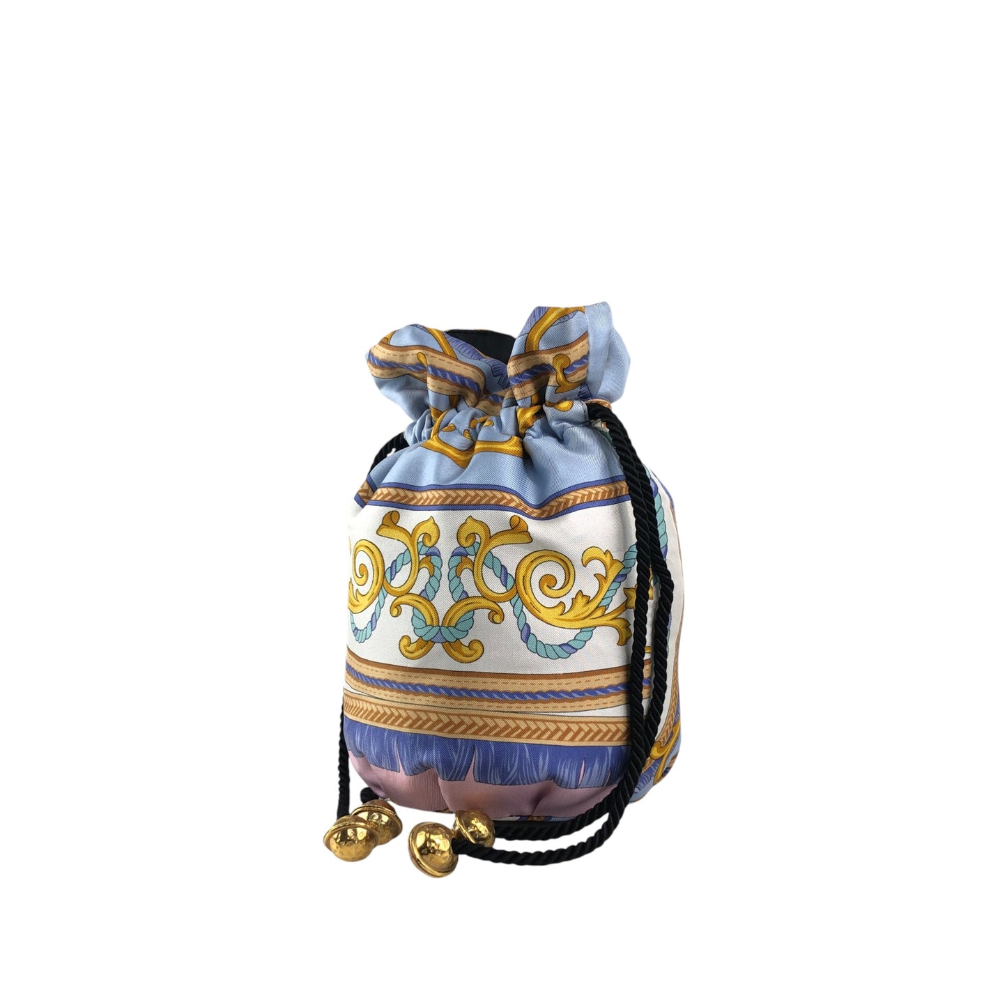 CELINE Starball Drawstring Handbag Blue Vintage cp3wry