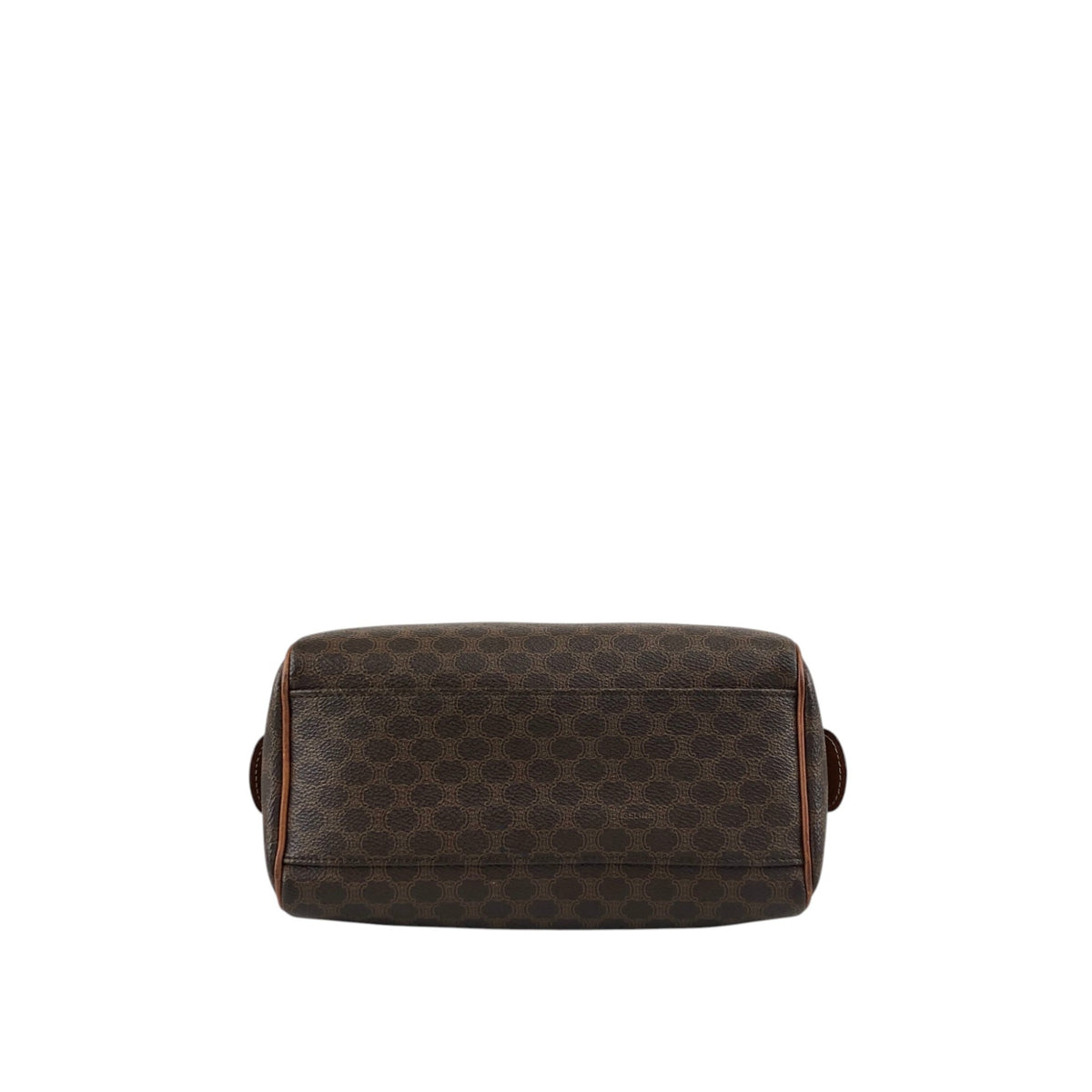 CELINE Macadam Two-way Handbag Shoulder bag Brown Vintage jymunw