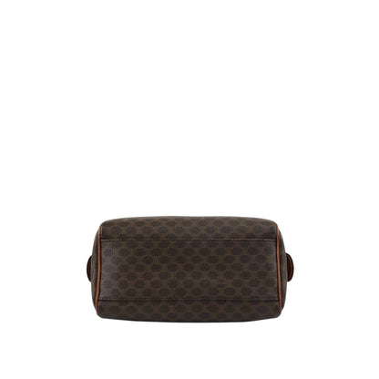 CELINE Macadam Two-way Handbag Shoulder bag Brown Vintage jymunw