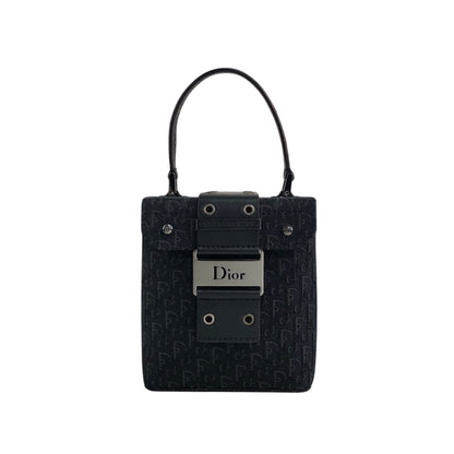 Christian Dior Street Chic Small Handbag Vanity bag Black Vintage 525v32
