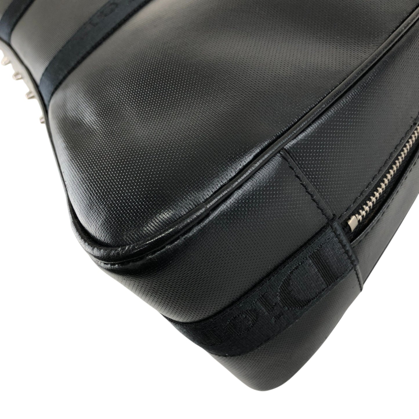 Christian Dior Street Chic Logo Small Boston bag Handbag Black Vintage yt7ssi