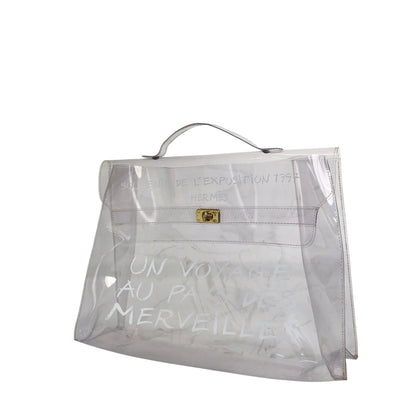 HERMES Handbag Clear Vintage 3a5dab