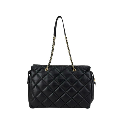 Salvatore Ferragamo Vala Ribbon Chain Shoulder bag Black Vintage 8dgp7p
