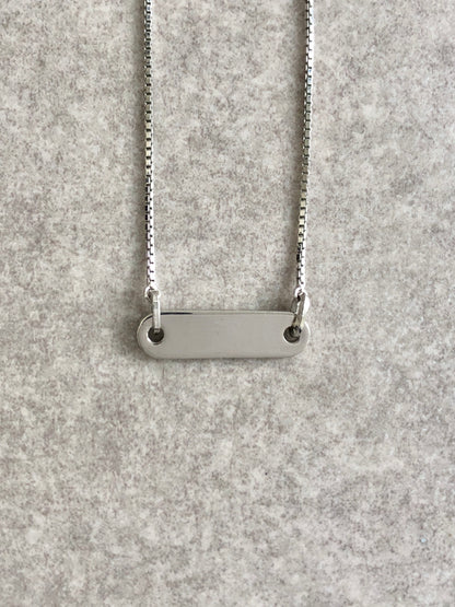 Christian Dior Logo Motif Necklace Silver Vintage x5zjcp