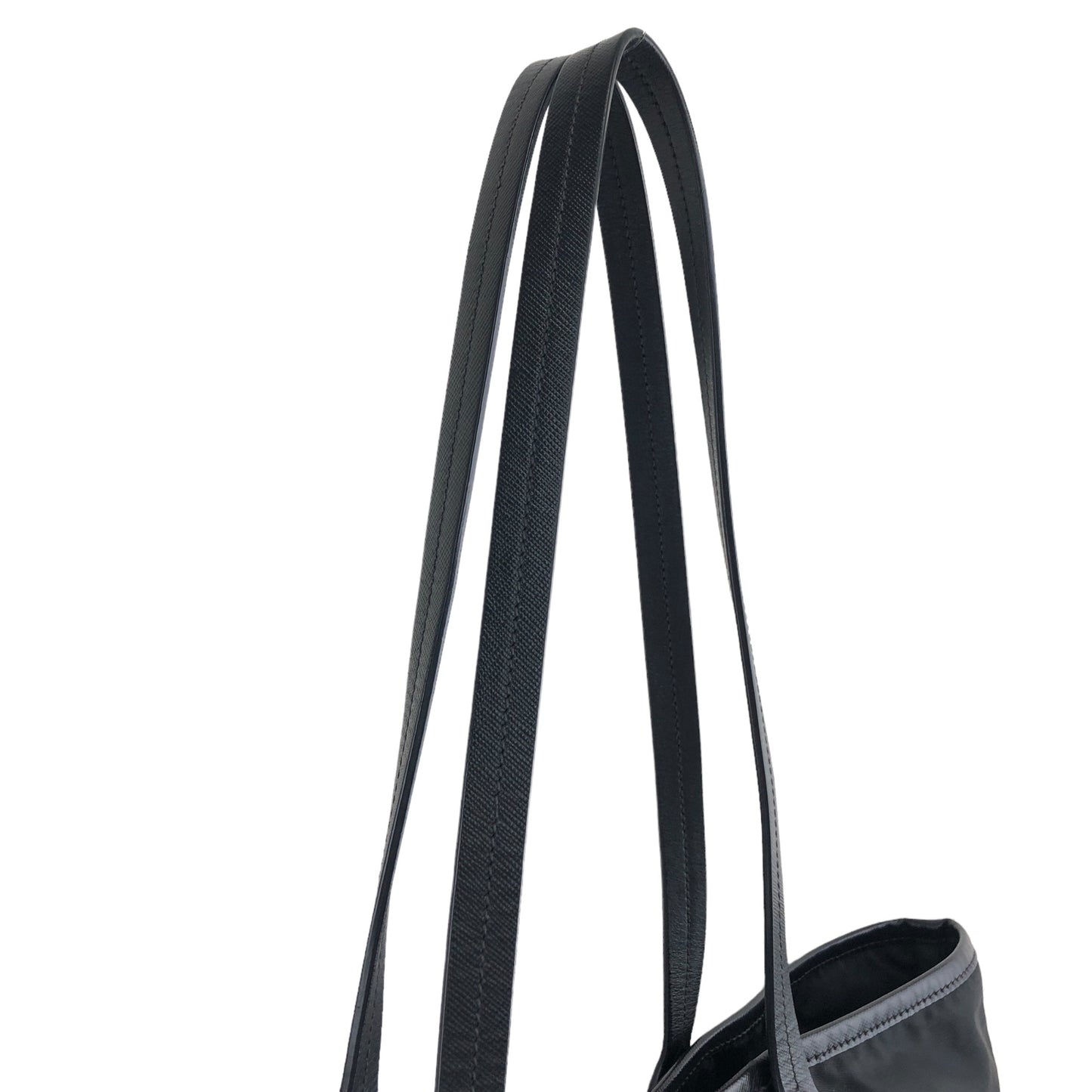 PRADA Logo Totebag Shoulder bag Black Vintage ngpyyd