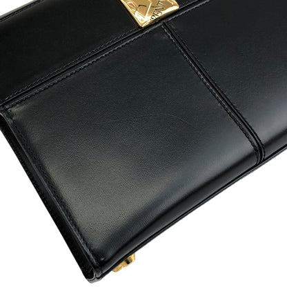 Yves Saint Laurent YSL Logo Handbag Black Vintage saezt8