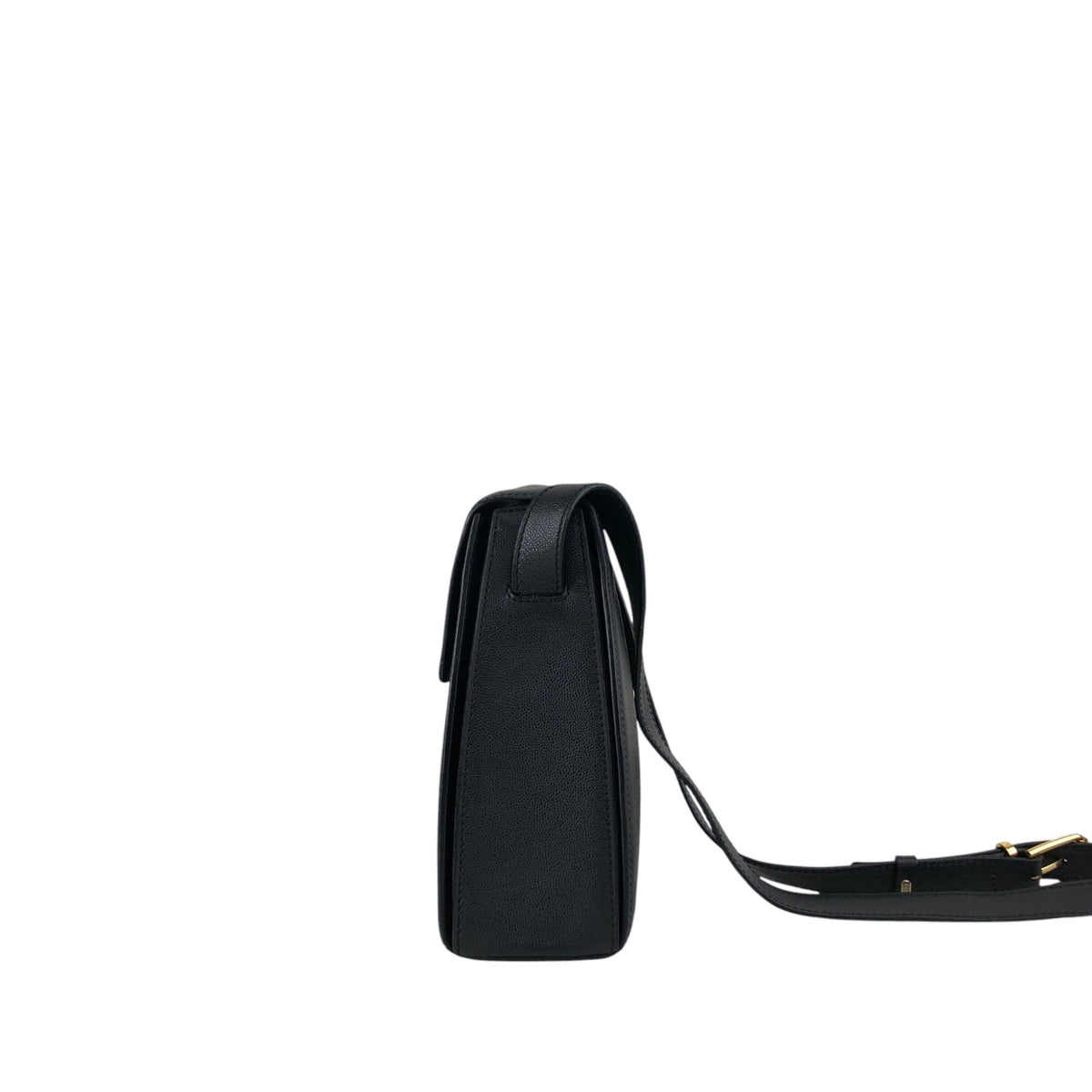 CELINE Gancini Shoulder bag Black Vintage y386id