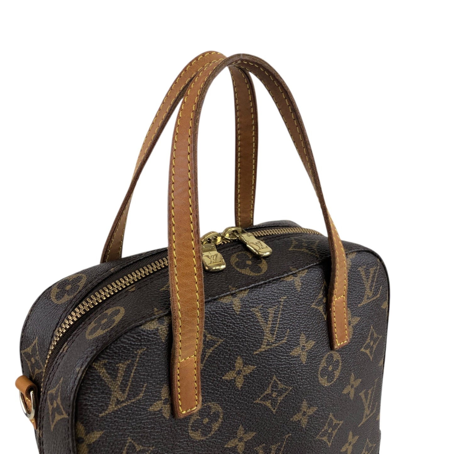 LOUIS VUITTON Monogram Two-way Handbag Shoulder bag Brown Vintage uvzzvg