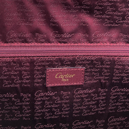 Cartier Two-way Handbag Shoulder bag Bordeaux Vintage d6tb8y