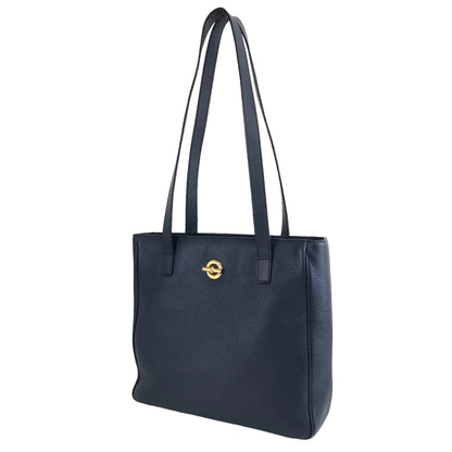 CELINE Leather Totebag Navy Vintage 7ehdvd