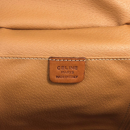 CELINE Macadam Circle Logo Charm Two-way Shoulder bag Vanity bag Brown Vintage 6zcbz5