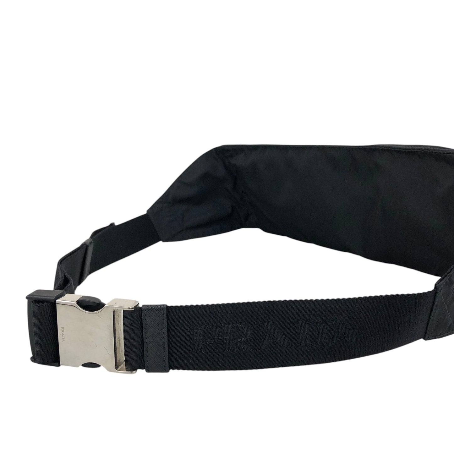 PRADA Tessuto Triangle Logo Sling bag Black Vintage 5xz3sa