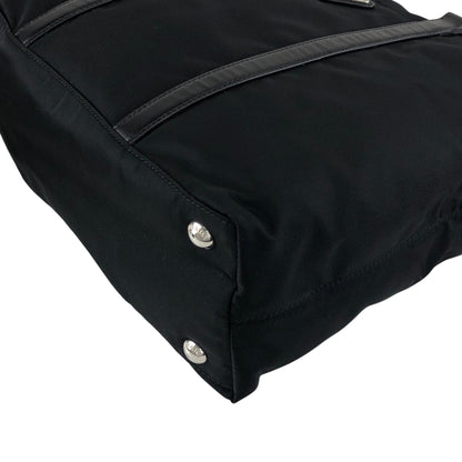 PRADA Tessuto Triangle Logo Two-way Handbag Shoulder bag Black Vintage xd7tr6