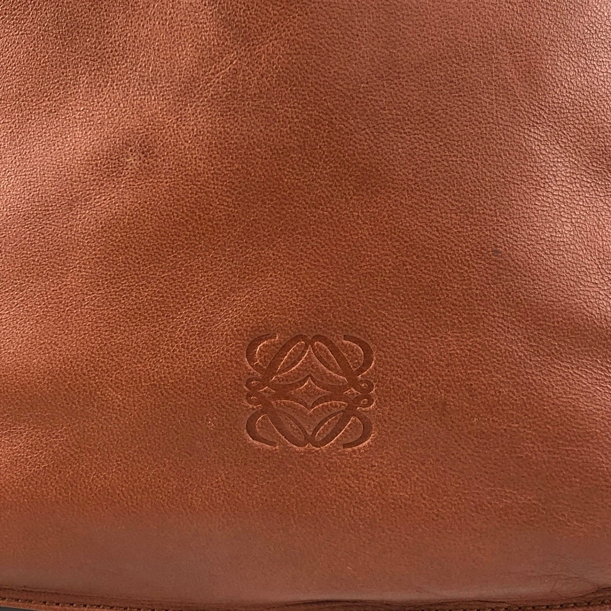 LOEWE Anagram Drawstring Shoulder bag Brown Vintage pyzej6