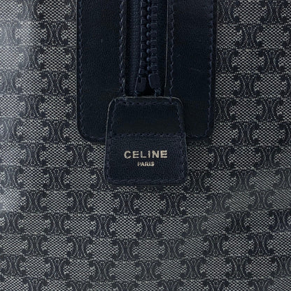CELINE Macadam Blason Boston bag Navy Vintage scyzx6