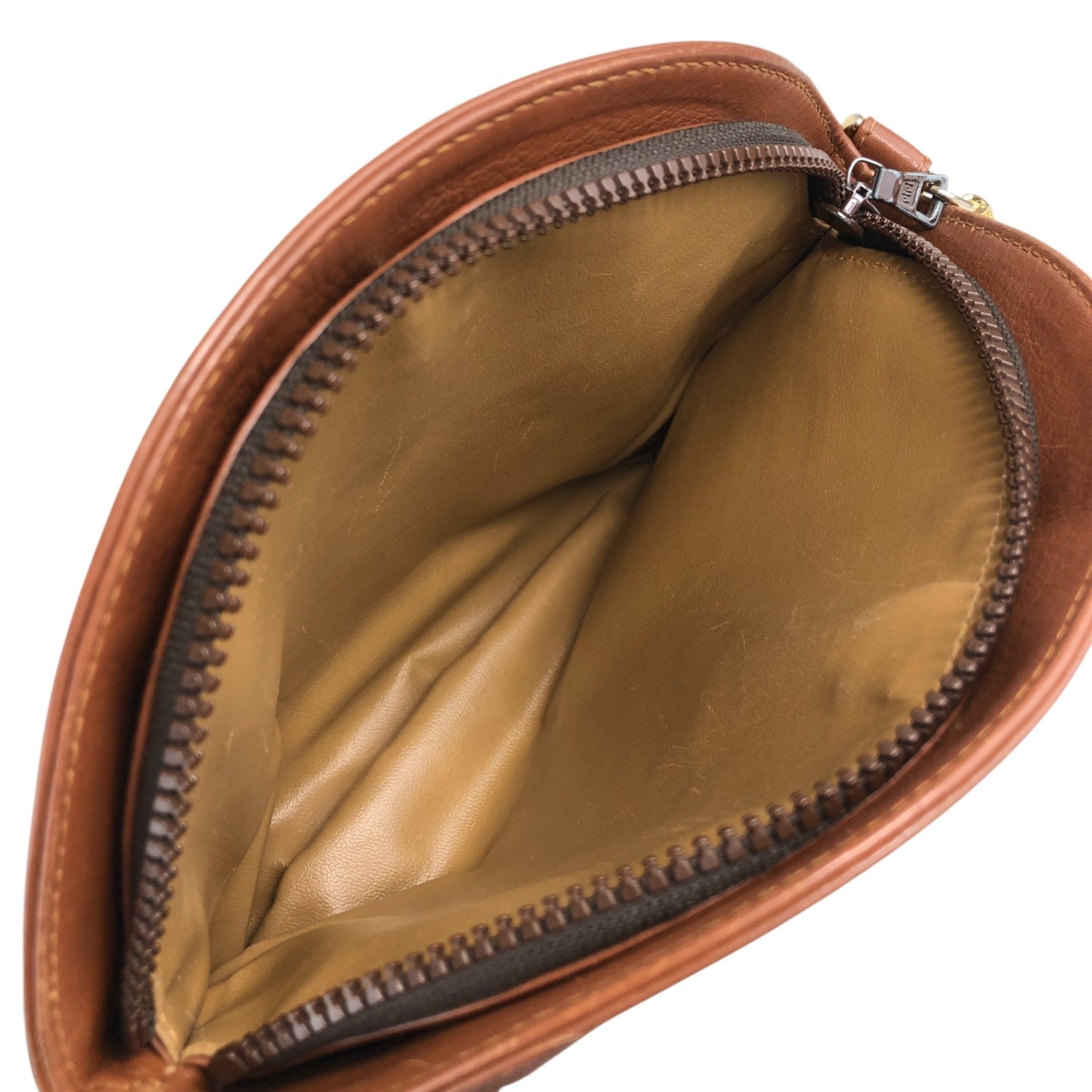 CELINE Blason Shoulder bag Brown Vintage 5amhvr