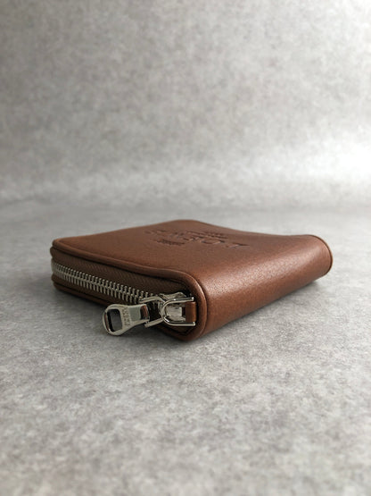 LOEWE Logo Embossed Folded Wallet Brown Vintage 8jjfbt