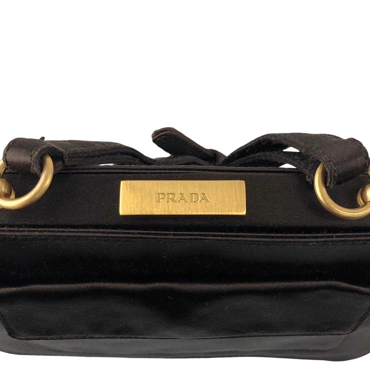 PRADA Metal Closure Shoulder bag Brown Vintage z6hamg