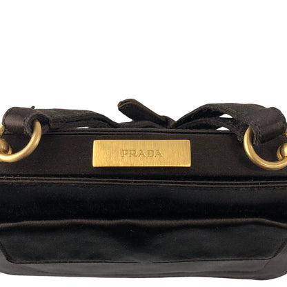 PRADA Metal Closure Shoulder bag Brown Vintage z6hamg