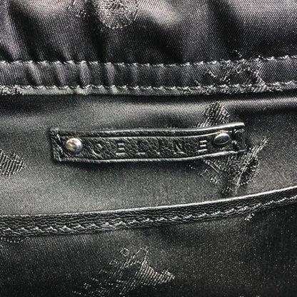 CELINE Logo Shoulder bag Hobobag Black Vintage b8ejp4