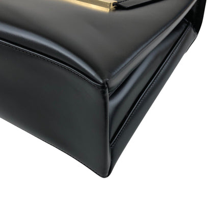 LOEWE Logo Two-way Handbag Shoulder bag Black Vintage 588t4s