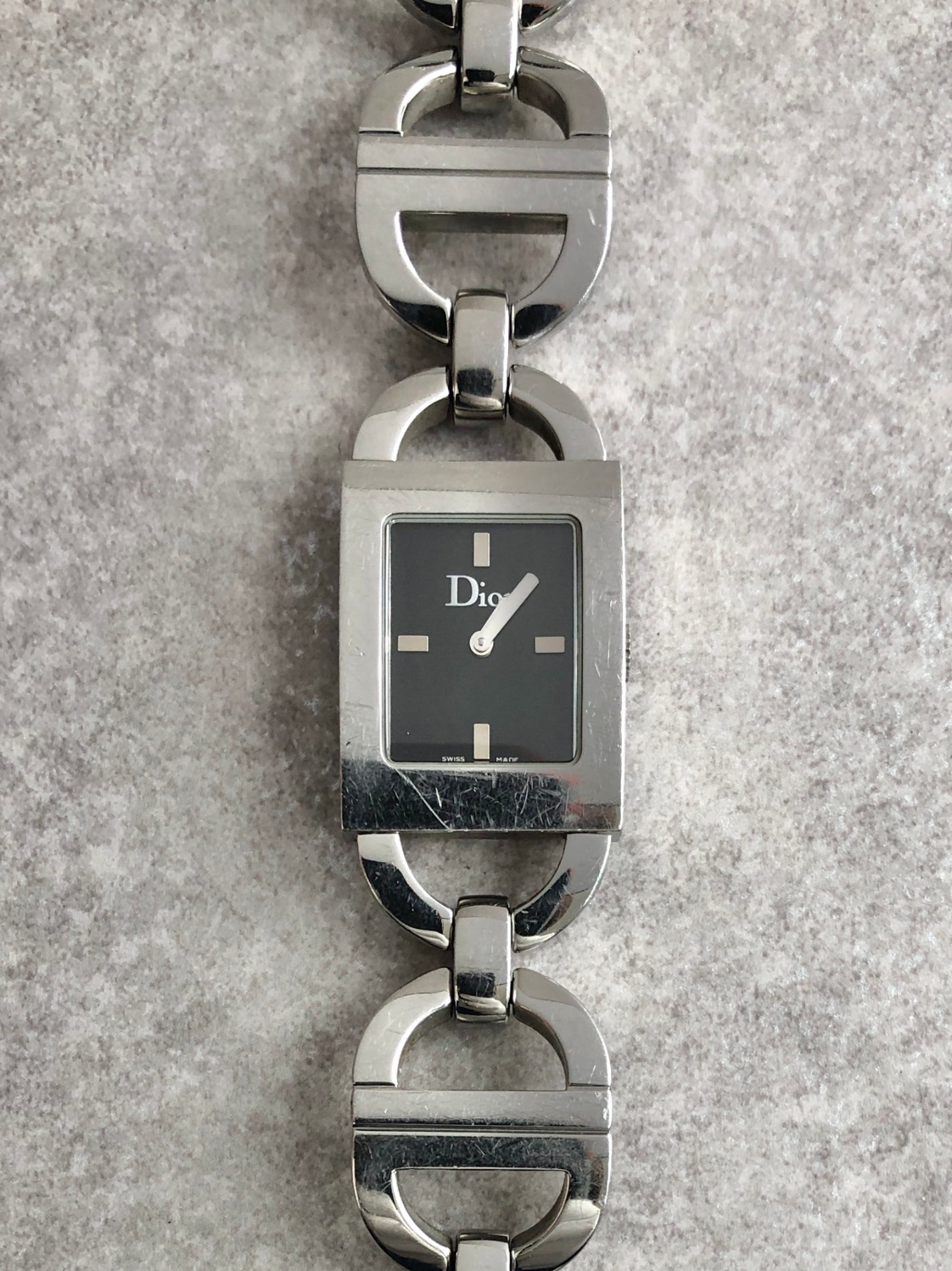 Christian Dior Quartz Watch Silver D78-109 Vintage egd5s2