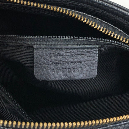 Salvatore Ferragamo Logo Embossed Two-way Handbag Shoulder bag Black Vintage 6dd4sj
