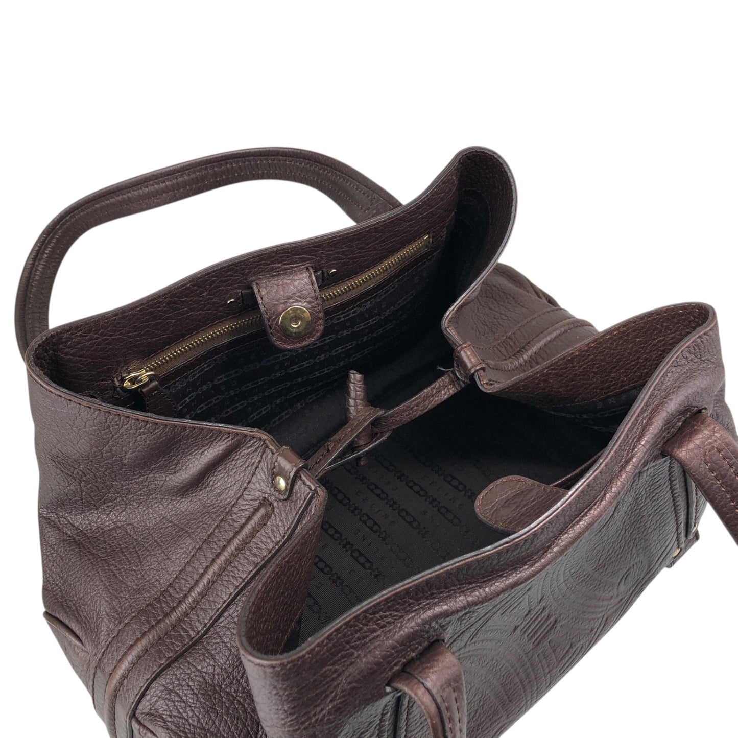 CELINE Blason Totebag Brown Vintage 7dzt2e