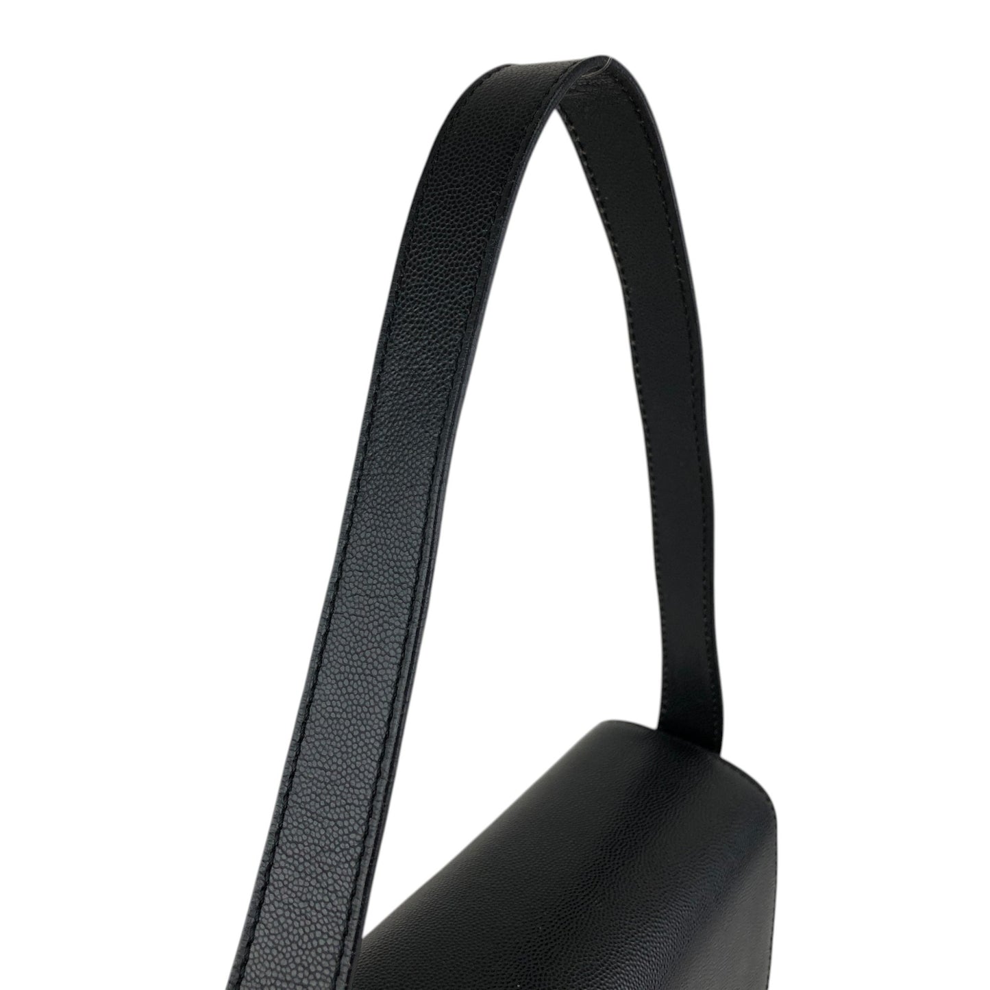 CELINE Circle Logo Shoulder bag Black Vintage eefby6