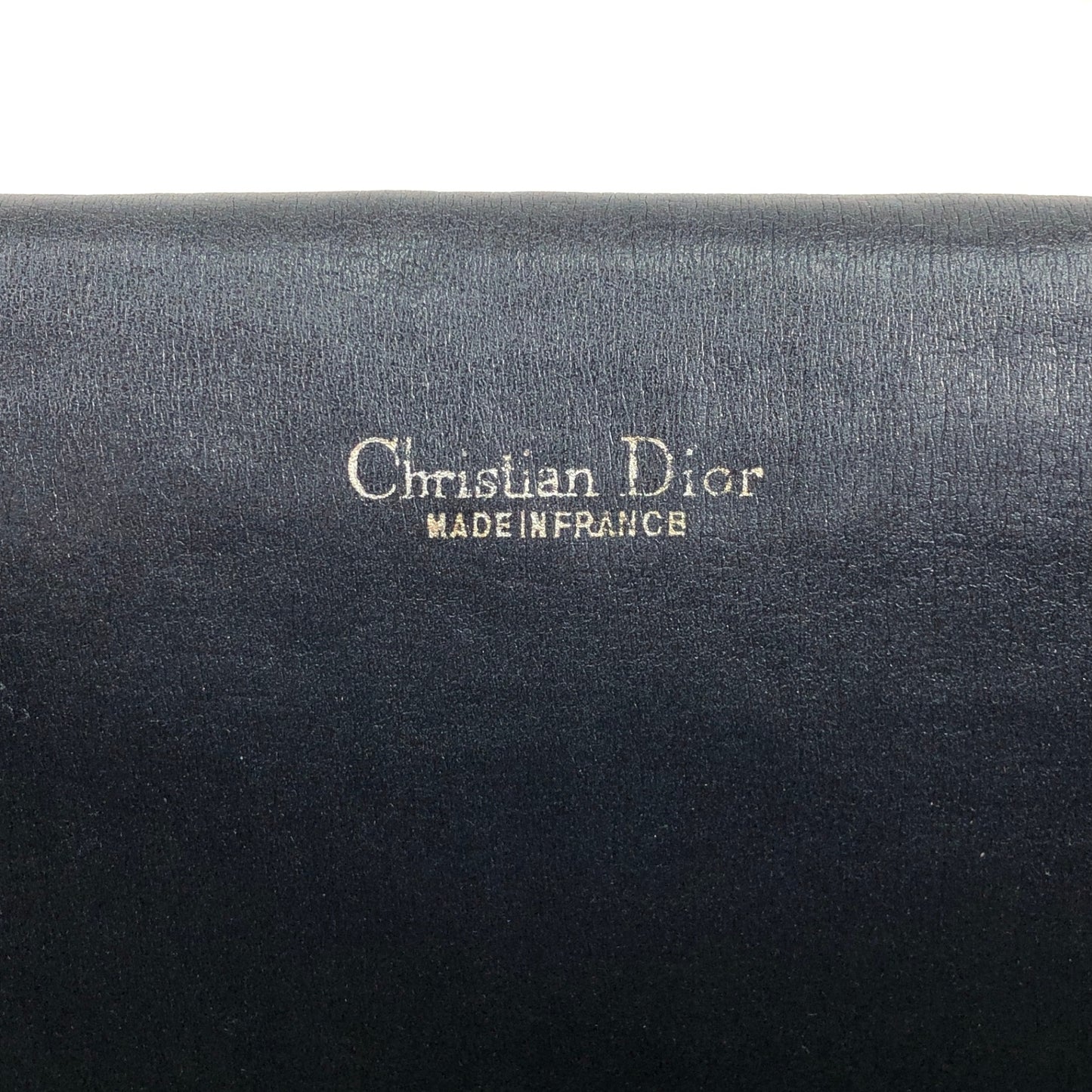 Christian Dior Trotter CD Logo Shoulder bag Navy Vintage jegcim