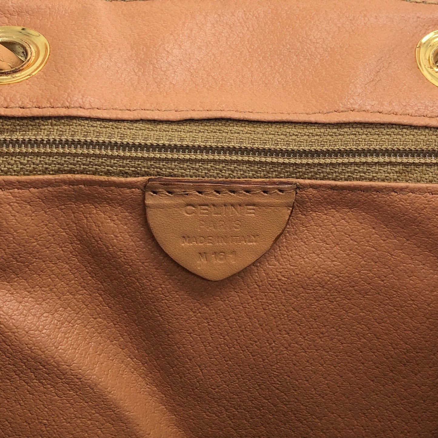 CELINE Macadam Gancini Backpack Brown Vintage sgrzzt