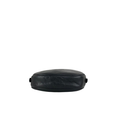 Yves Saint Laurent YSL Logo Stitch Shoulder bag Black Vintage n8ts56