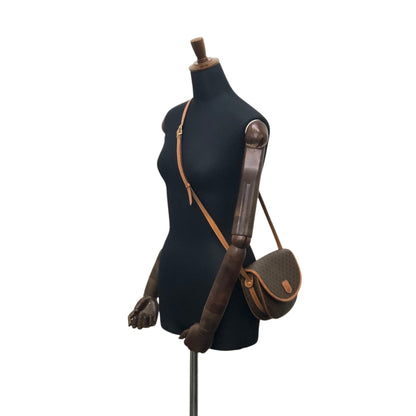 CELINE Macadam Blason Shoulder bag Brown Vintage n6642d