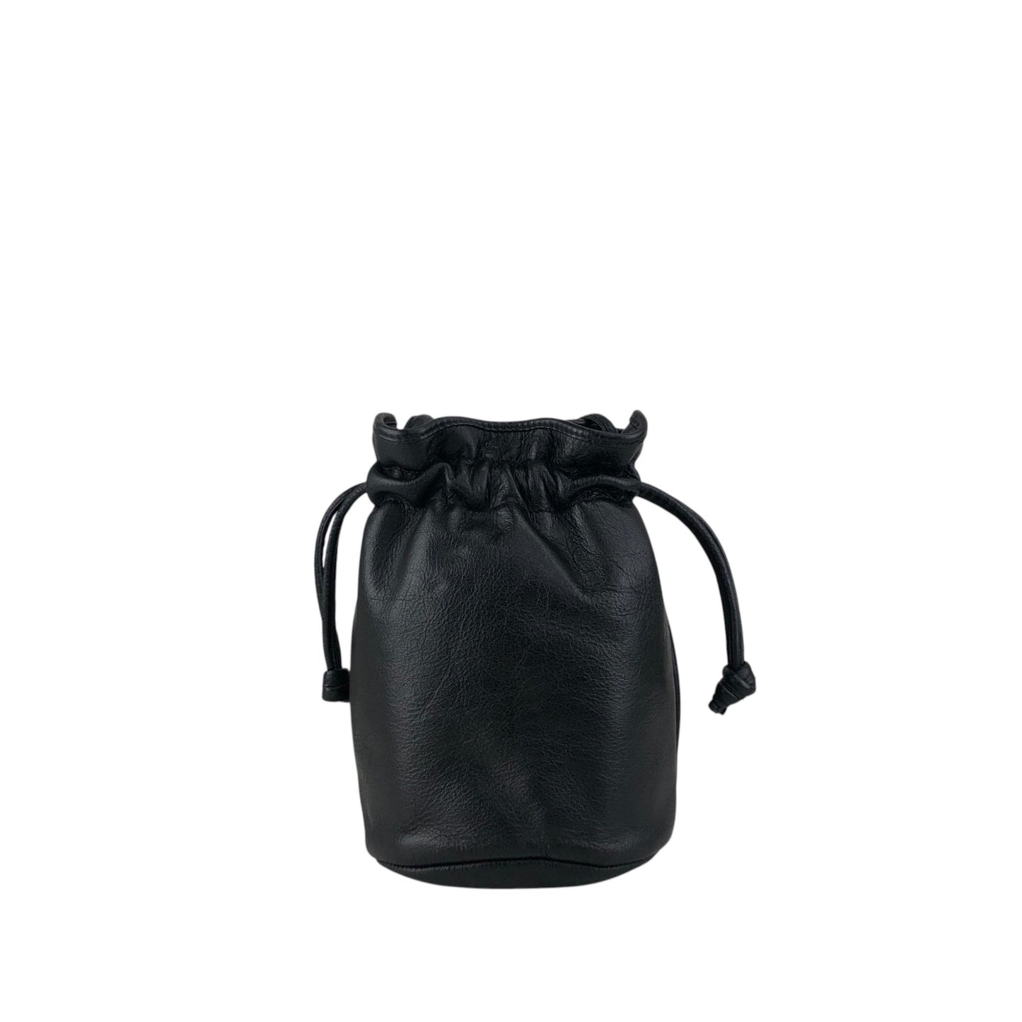 Christian Dior CD Logo Drawstring Shoulder bag Black Vintage h6xtv8