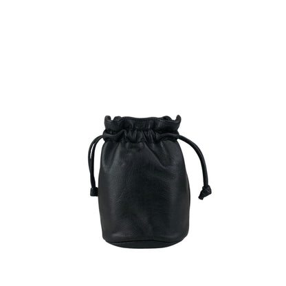 Christian Dior CD Logo Drawstring Shoulder bag Black Vintage h6xtv8